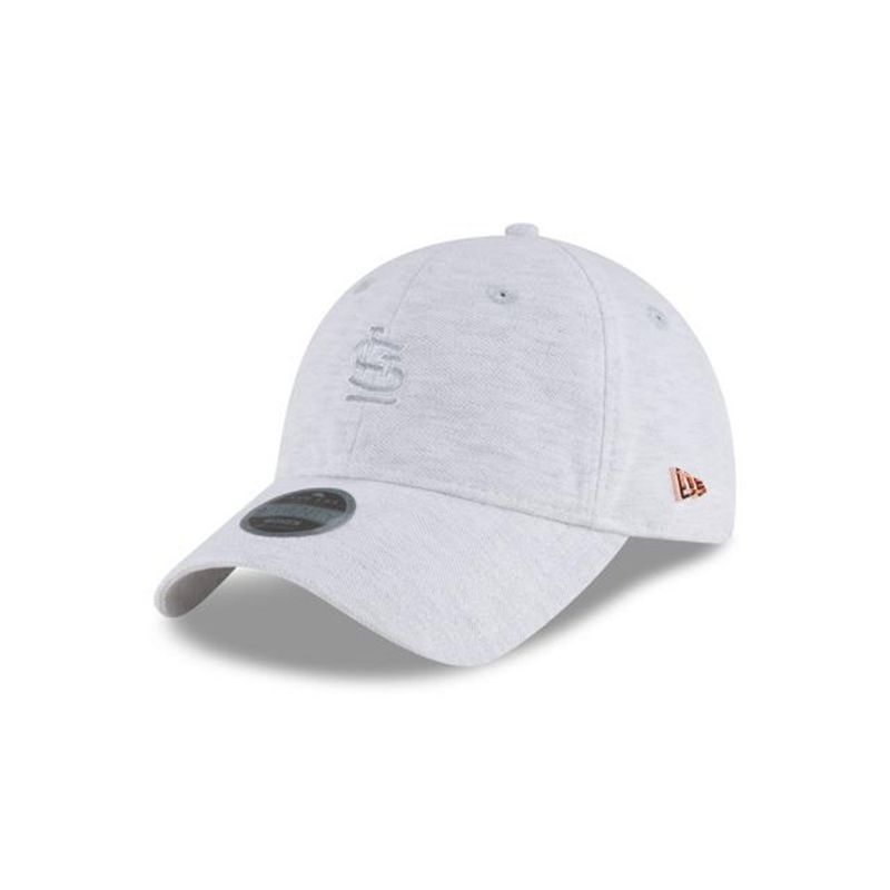 MLB St. Louis Cardinals Womens Micro Stitch 9Twenty Adjustable (JPB1984) - Grey New Era Caps